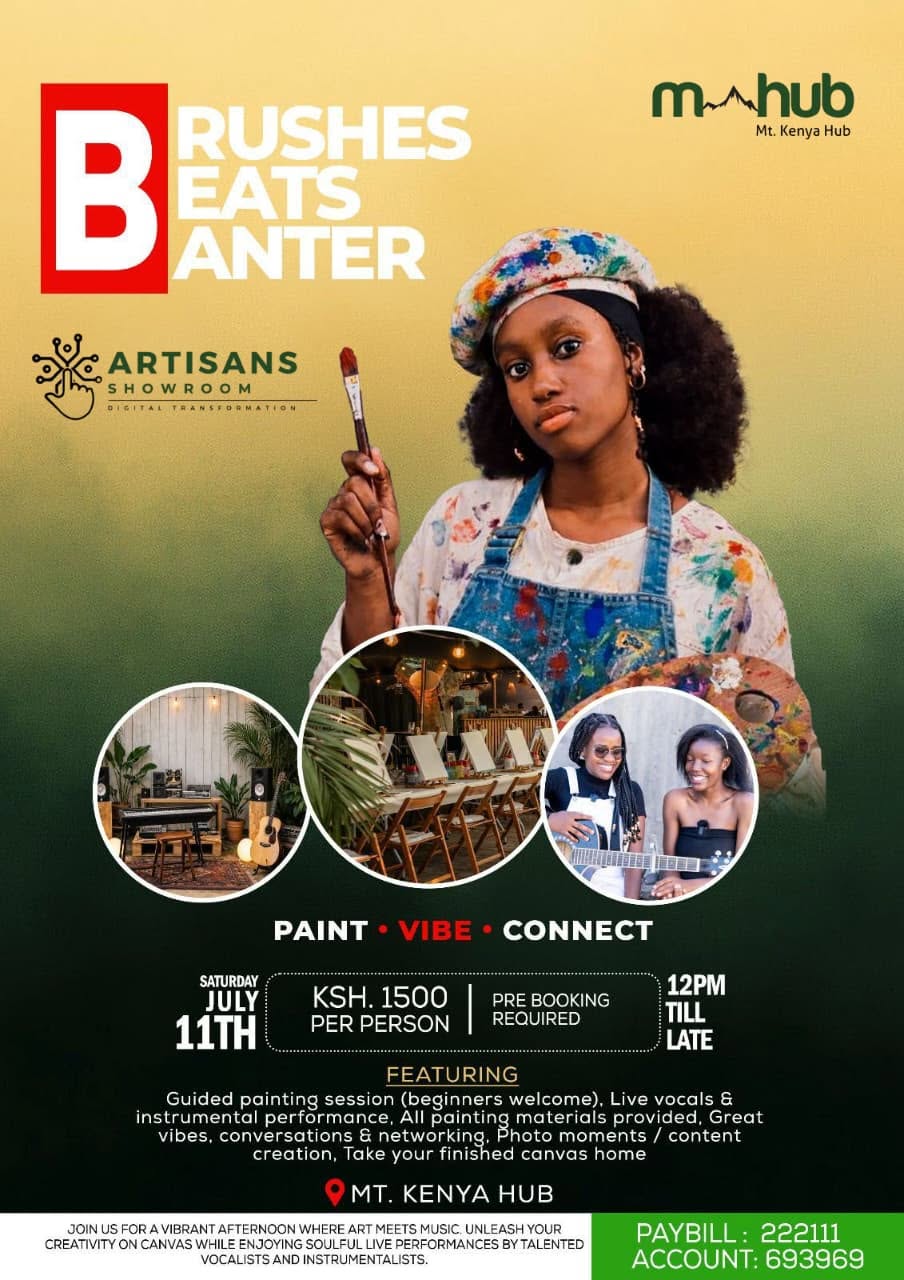 Brushes, Beats & Banter is a vibrant afternoon with guided painting sessions, while talented vocalists and instrumentalists perform live.